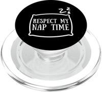 Respect My Nap Time Sleeping Napping Tired Snooze Siesta PopSockets PopGrip pour MagSafe