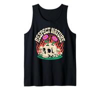 RESPECT NATURE SKULL FLORAL ECOLOVERS Débardeur