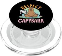 Respect The Capybara Capybaras Adorable Animal drôle PopSockets PopGrip pour MagSafe
