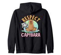 Respect The Capybara Capybaras Adorable Animal drôle Sweat à Capuche