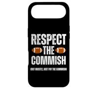 Respect The Commish Funny Fantasy Football Commissioner Coque pour iPhone Air