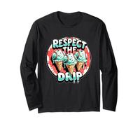 Respect The Drip - Baseball Ice Cream Youth Tee Manche Longue