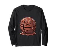 Respect The Drip Basketball Garçons Filles Chocolat Crème Drip Manche Longue
