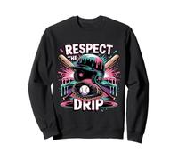 Respect The Drip Casque de Baseball Motif Chauve-Souris Sweatshirt