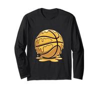 Respect The Drip Golden Ice Cream Gold Basketball Goutte Manche Longue