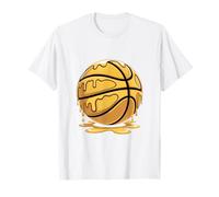 Respect The Drip Golden Ice Cream Gold Basketball Goutte T-Shirt