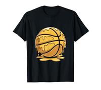 Respect The Drip Golden Ice Cream Gold Basketball Goutte T-Shirt