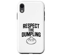 Respect The Dumpling Cute Foodie Humour Coque pour iPhone XR