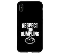 Respect The Dumpling Cute Foodie Humour Coque pour iPhone XS Max