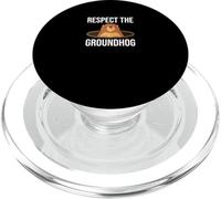 Respect The Groundhog Day Pennsylvania Superstition néerlandaise PopSockets PopGrip pour MagSafe