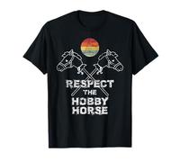 Respect the Hobby Horse Cheval à tige vintage rétro T-Shirt