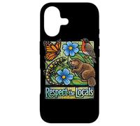Respect The Locals Illustration de la Faune indigène Coque pour iPhone 17