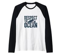 Respect The Ocean Sauvons Les Tortues Manche Raglan