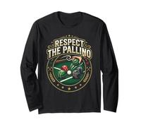 Respect The Pallino Bocce Italian Ball Game Player Bocce Bocce Manche Longue