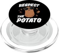 Respect The Potato Shirt for Boys Men Funny Vegetable PopSockets PopGrip pour MagSafe