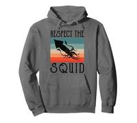 Respect The Squid Funny Squid Seafood Seafood Calamari Lover Gifts Sweat à Capuche