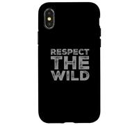 Respect The Wild I Love Our Planet - Éco-Warrior Statement Coque pour iPhone X/XS