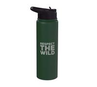 Respect The Wild I Love Our Planet - Éco-Warrior Statement Stainless Steel Insulated Water Bottle