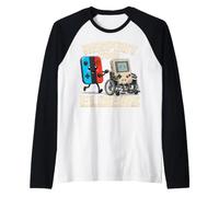 Respect Your Elders Funny 80s Gaming Controller Retro Gamer Manche Raglan