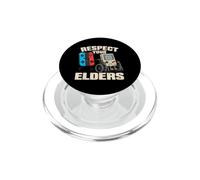 Respect Your Elders Funny 80s Gaming Controller Retro Gamer PopSockets PopGrip pour MagSafe