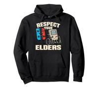 Respect Your Elders Funny 80s Gaming Controller Retro Gamer Sweat à Capuche