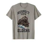 Respect Your Elders - Locomotive à Vapeur rétro Train T-Shirt