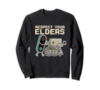 Respect Your Elders Manette de Jeu rétro des années 80 Sweatshirt