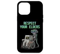 Respect Your Elders Retro Computer Gamer Girl Fun VR Gaming Coque pour iPhone 12 Pro Max