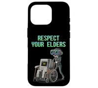Respect Your Elders Retro Computer Gamer Girl Fun VR Gaming Coque pour iPhone 16 Pro
