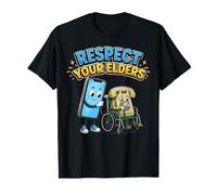 Respect Your Elders - Retro Smartphone Technology Joke T-Shirt