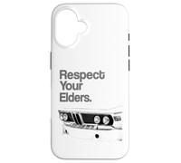 Respect Your Elders Vintage Euro E 9-9 Coque pour iPhone 16