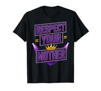 Respect Your Mother Bold Crown Mom Tribute Queen Vintage T-Shirt
