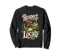 Respectez la Faune Amusante des Marais Alligator Alligator de la région Sweatshirt