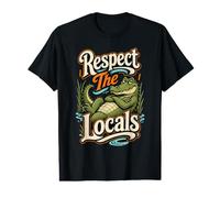 Respectez la Faune Amusante des Marais Alligator Alligator de la région T-Shirt Graphique avec Valeur