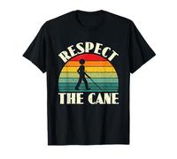 Respectez la Personne malvoyante Aveugle en Braille de Canne T-Shirt