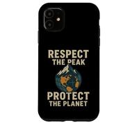 Respectez Le pic - Protégez Notre planète | Journée Mondiale des Montagnes Coque pour iPhone 11