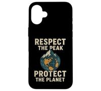 Respectez Le pic - Protégez Notre planète | Journée Mondiale des Montagnes Coque pour iPhone 16 Plus