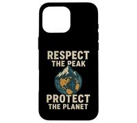 Respectez Le pic - Protégez Notre planète | Journée Mondiale des Montagnes Coque pour iPhone 16 Pro Max