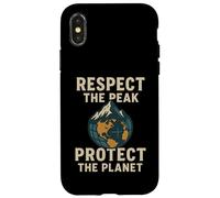 Respectez Le pic - Protégez Notre planète | Journée Mondiale des Montagnes Coque pour iPhone X/XS