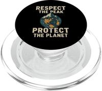 Respectez Le pic - Protégez Notre planète | Journée Mondiale des Montagnes PopSockets PopGrip pour MagSafe