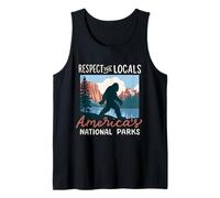 Respectez les habitants Les parcs nationaux américains | Retro Bigfoot Débardeur