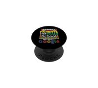 Respectez Les Parents passés sans Google Funny Back to School PopSockets PopGrip Adhésif