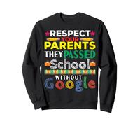 Respectez Les Parents passés sans Google Funny Back to School Sweatshirt