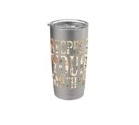 Respectez votre mère terre écologique florale vintage Gobelet isotherme en acier inoxydable double paroi