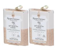 Respectueuse Mon Gel douche Solide HYPOALLERGENIQUE Bio Savon 2x75 g