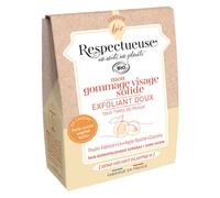 Respectueuse Mon Gommage Visage Solide Doux Bio 35g + Porte-Savon Végétal Offert