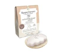 Respectueuse Mon nettoyant visage solide Apaisant bio + porte savon végétal offert 35g