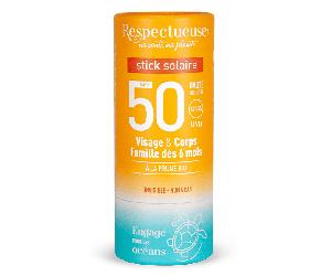 Respectueuse - Stick solaire SPF 50 - 18gr