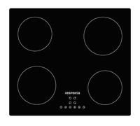 Respekta Allexus Table de cuisson à induction 60 cm noire / 4 zones / 9 niveaux/commandes tactiles/Booster & ECO/sécurité enfants/minuteur / KM4295I-19