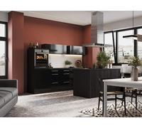 Respekta Amanda Meuble de cuisine en bois Noir 280 cm